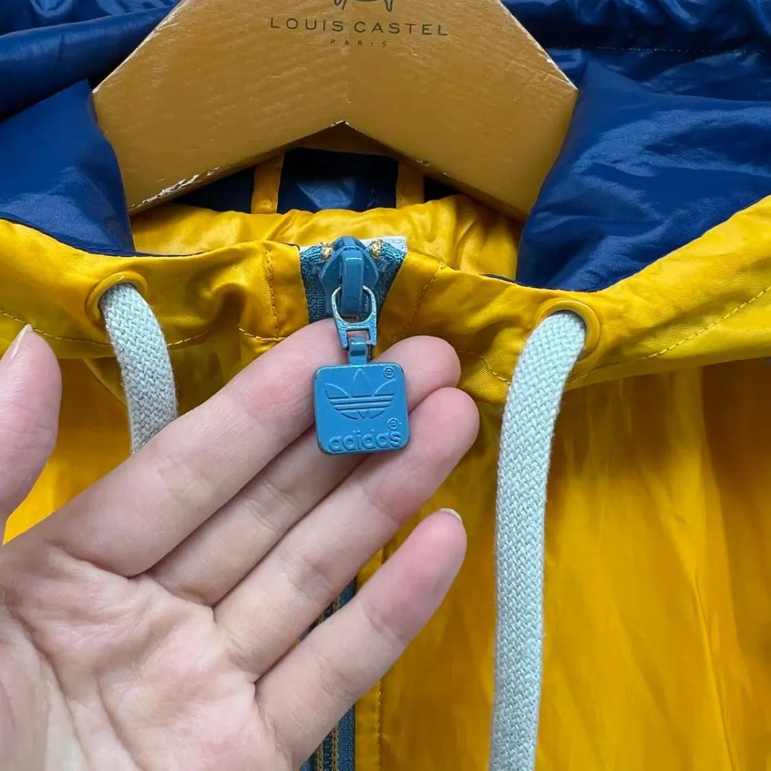 80S 아디다스 오리지널스 투톤 여자 바람막이 고어고프룩 빈티지 상품이미지5
