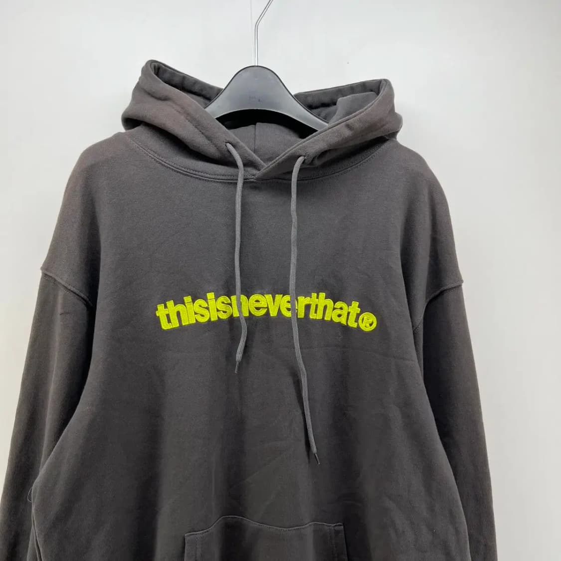 미디움 디스이즈네버댓 디네댓 로고 오버핏 후드티셔츠 빈티지 상품이미지4