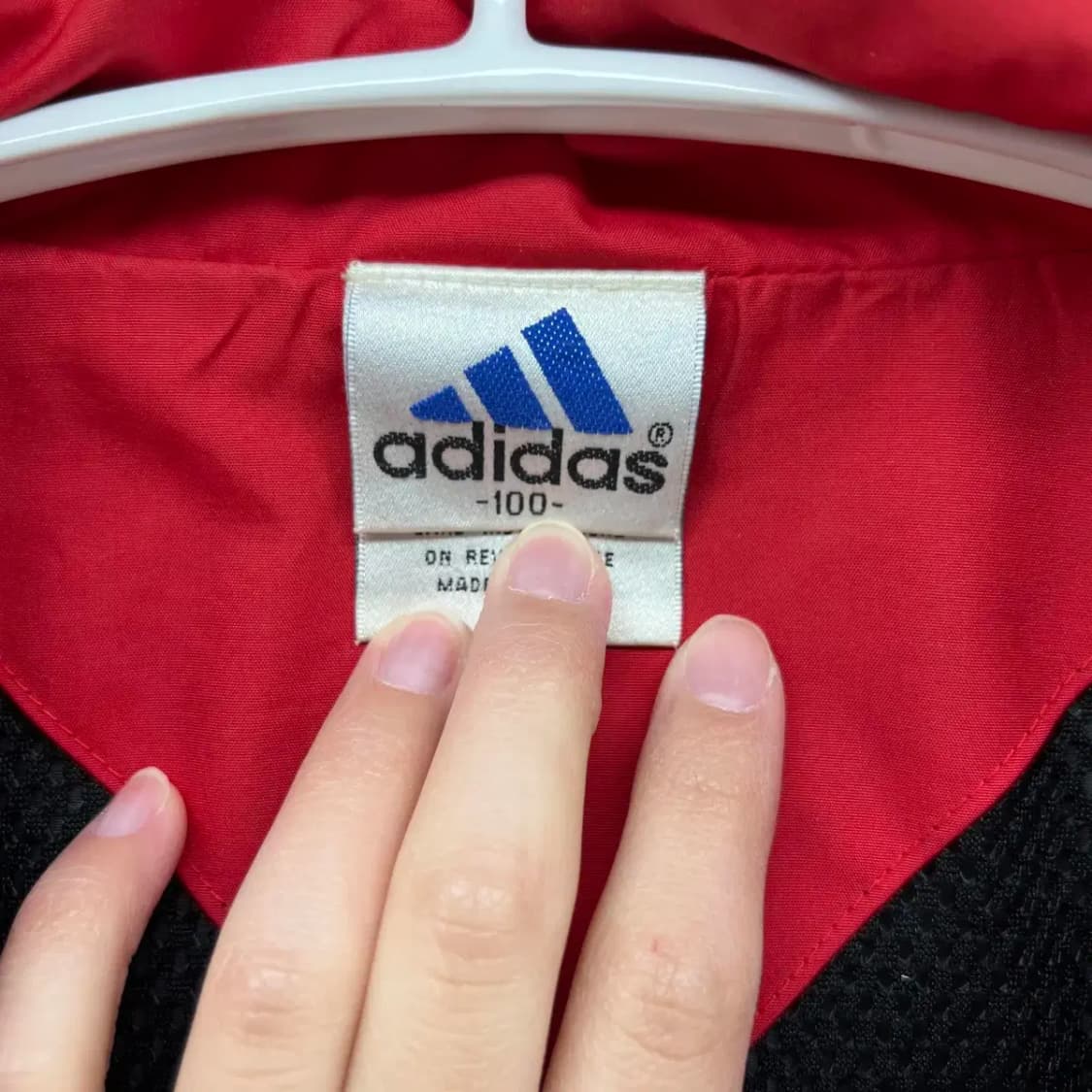 100 아디다스 올드스쿨 오버핏 바람막이 고프코어룩 빈티지 자켓 상품이미지4
