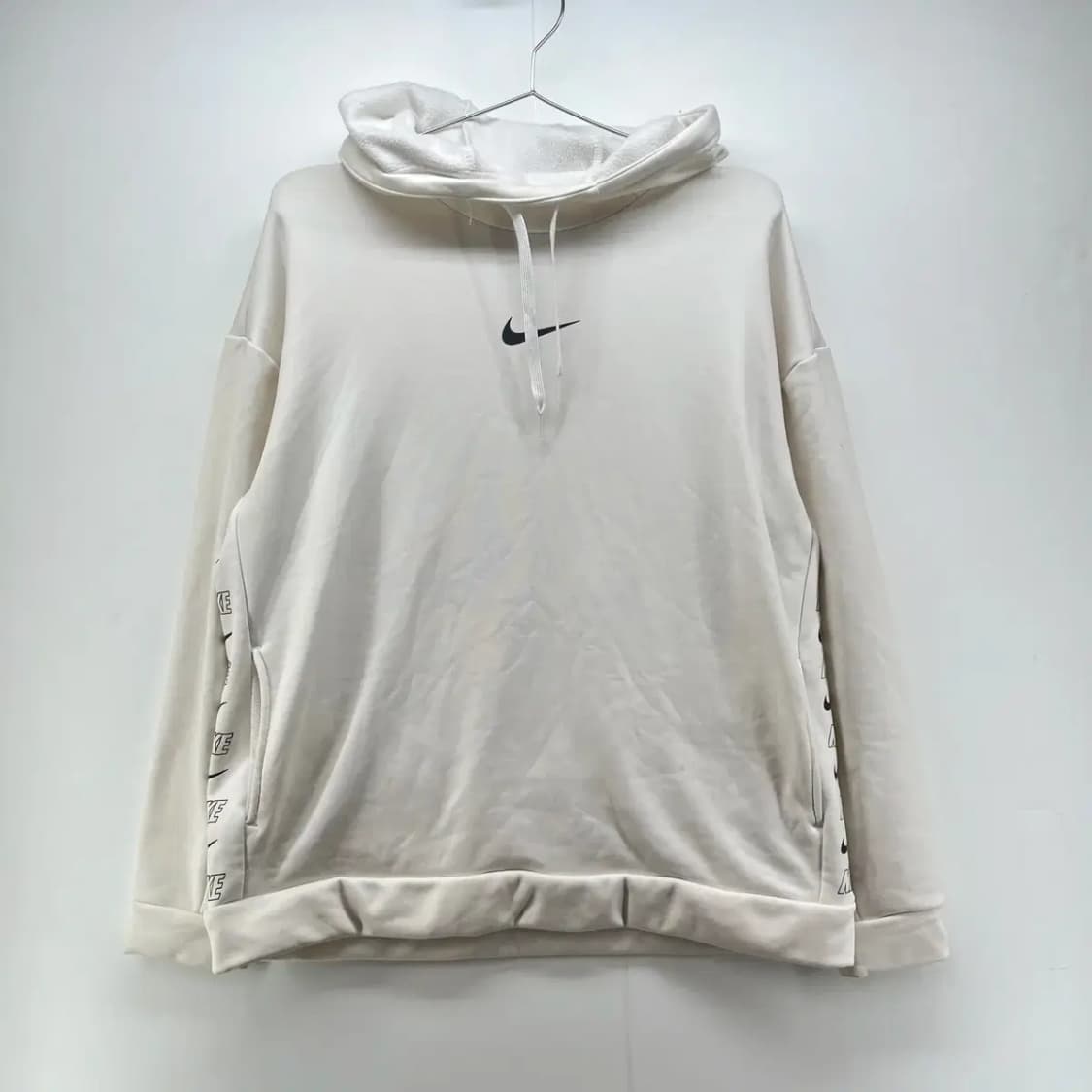 미디움 나이키 스우시 여자 스판 후드티셔츠 빈티지 상품이미지1