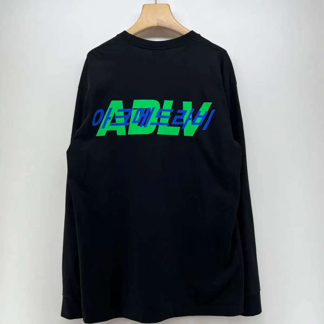 프리 아크메드라비 로고 오버핏 공용 블랙 쭉티 상품이미지5