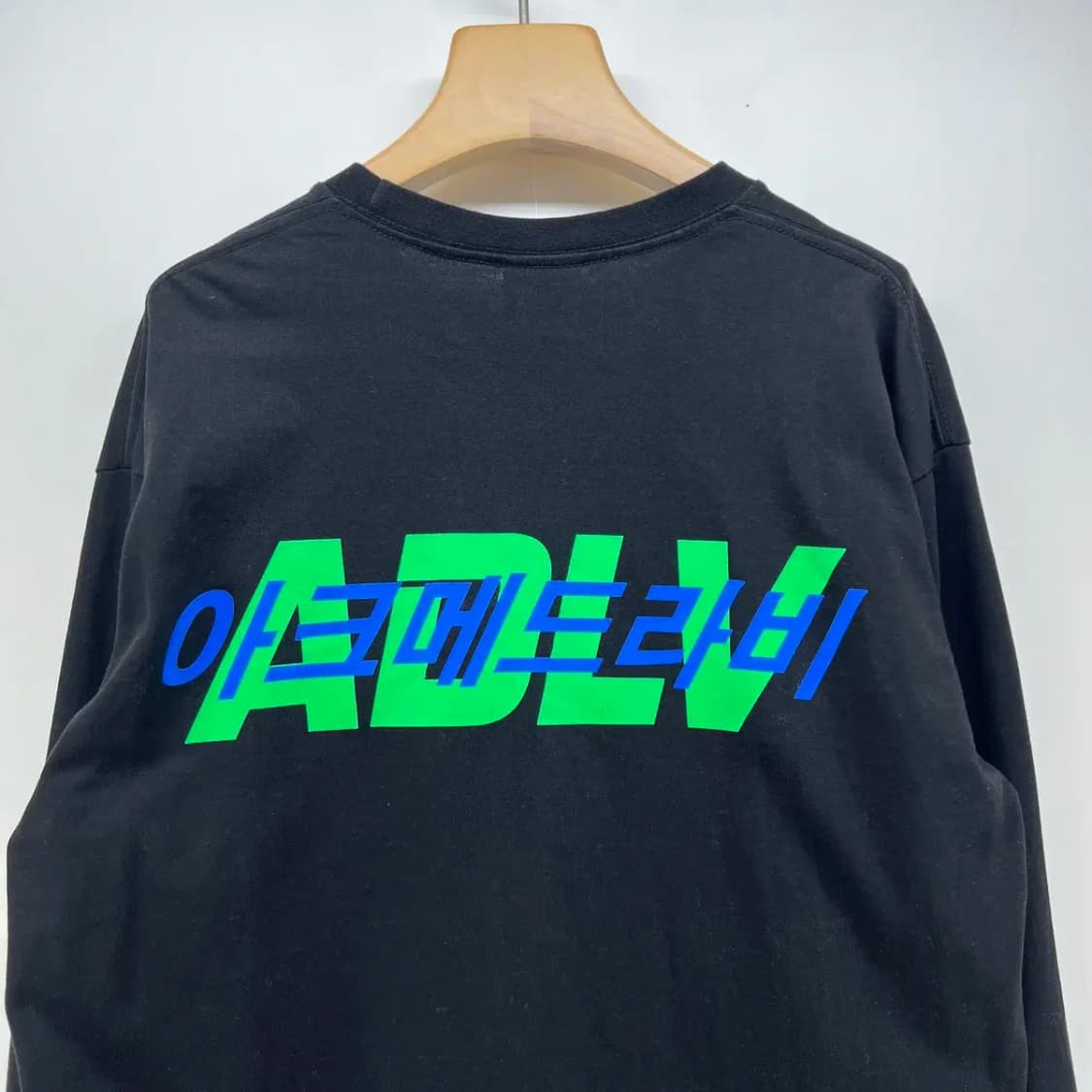 프리 아크메드라비 로고 오버핏 공용 블랙 쭉티 상품이미지6