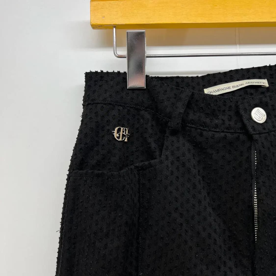 미디움 cba 샴페인 블랭크 에스테틱 코튼팬츠 새상품급 상품이미지2