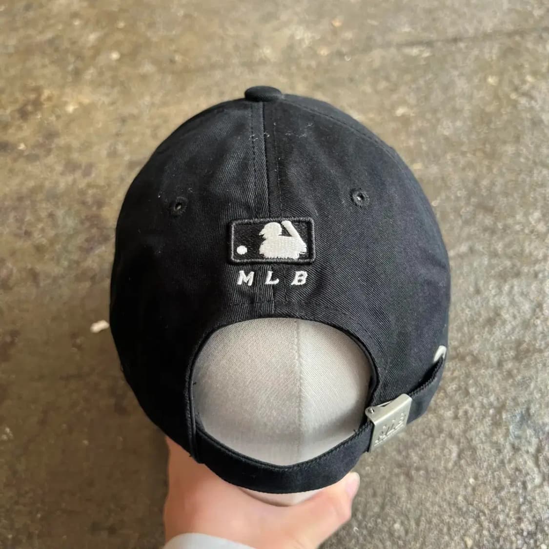 프리 mlb 로고 빈티지 모자 블랙 볼캡 새상품급 상품이미지3