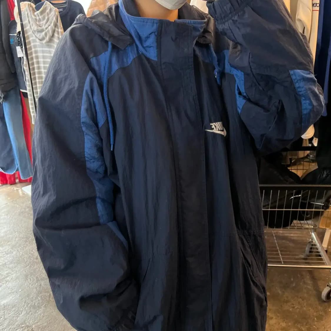 105 나이키 올드스쿨 스우시 롱 봄점퍼 패딩자켓 다운 빈티지 상품이미지1