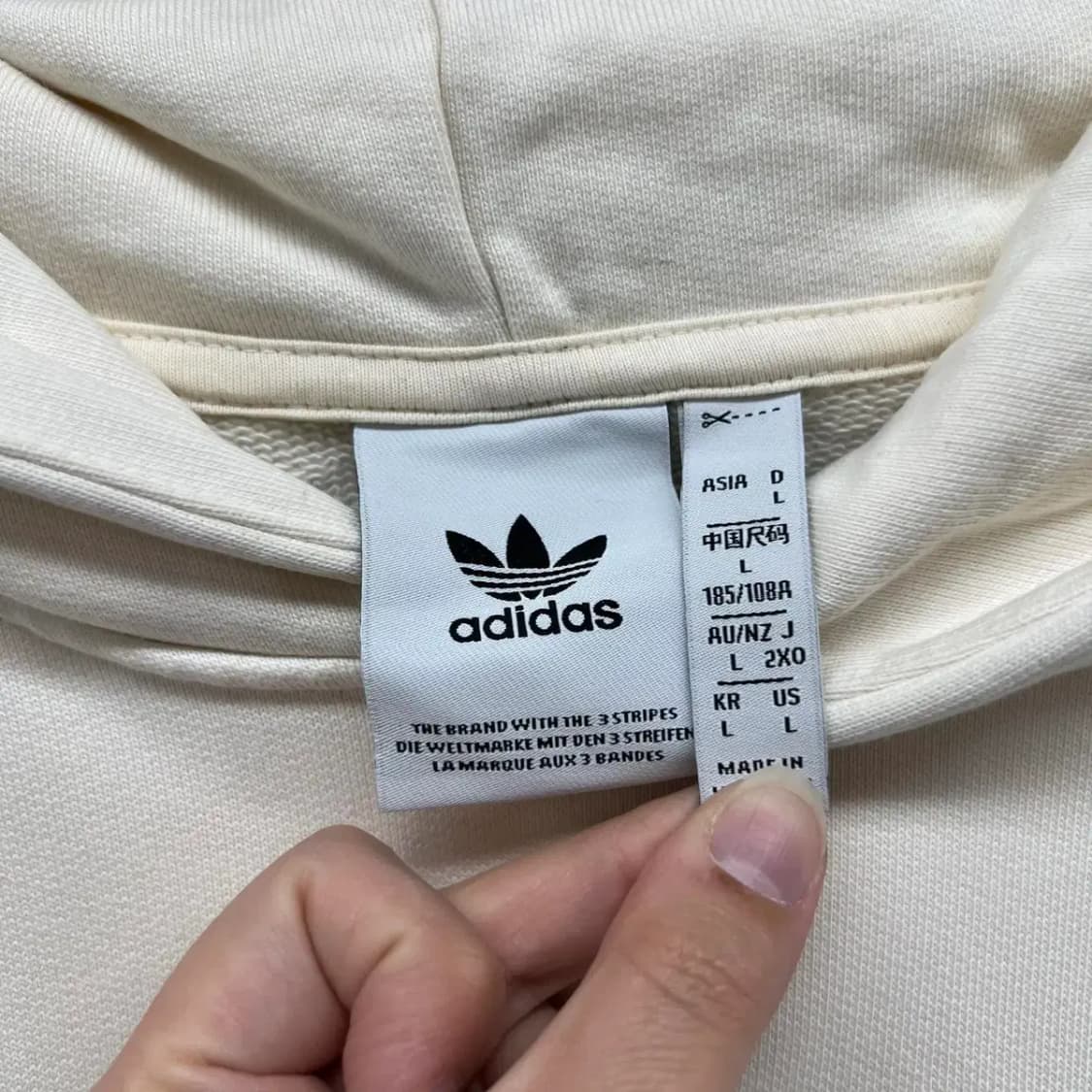 라지 아디다스 오리지널스 오버핏 후디 후드티셔츠 빈티지 상품이미지3