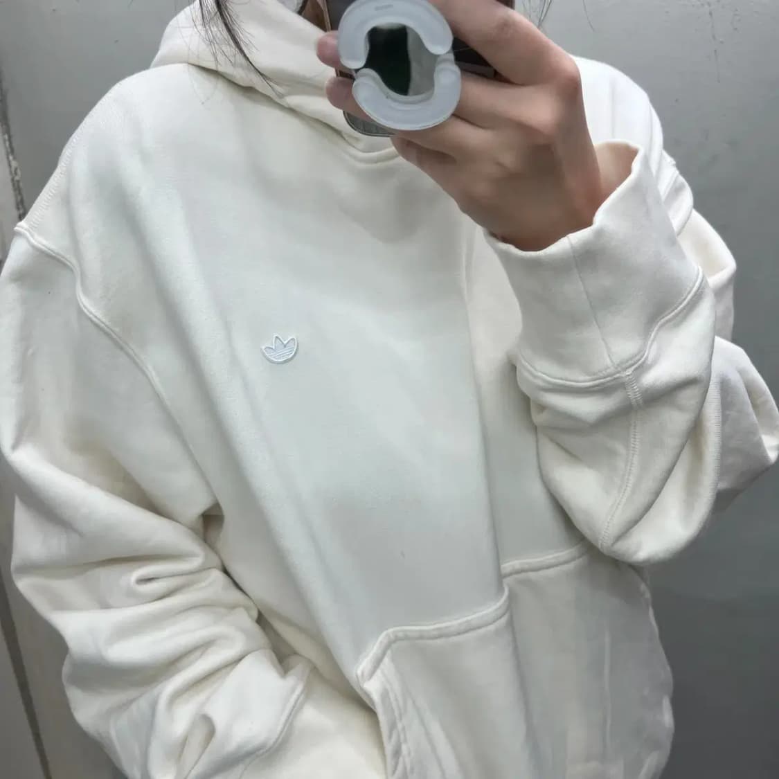 라지 아디다스 오리지널스 오버핏 후디 후드티셔츠 빈티지 상품이미지6