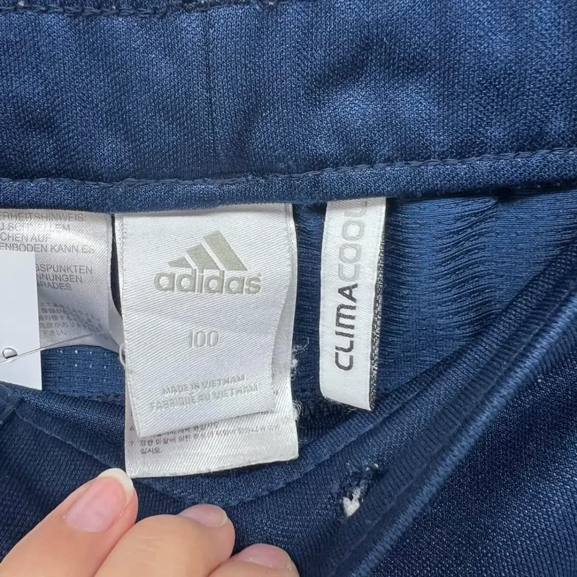 100 아디다스 올드스쿨 y2k 축구바지 블록코어룩 상품이미지7