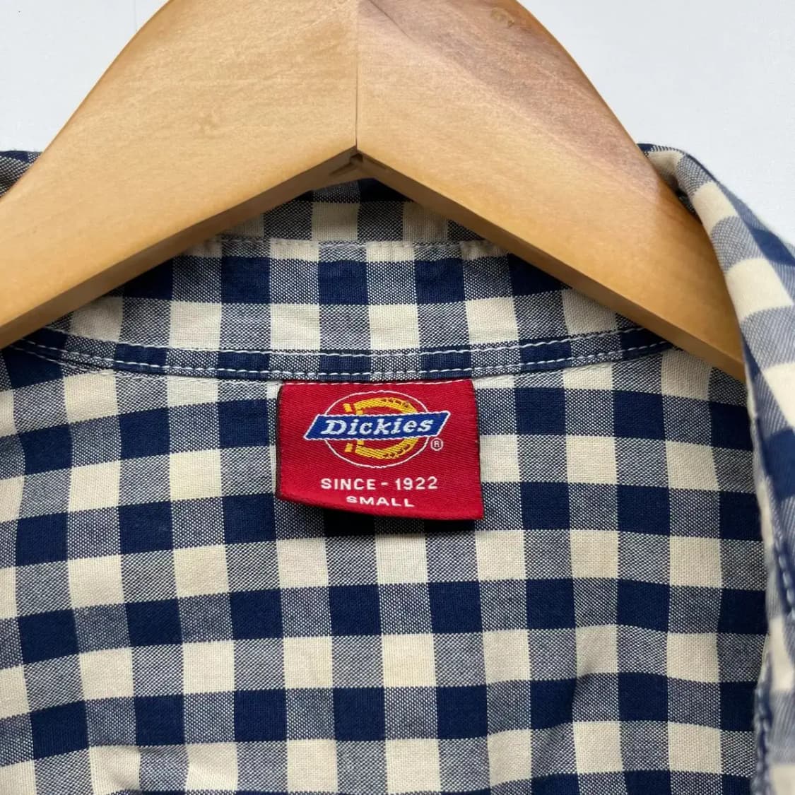 S 디키즈 여자 봄체크셔츠 빈티지 블랙 상품이미지2