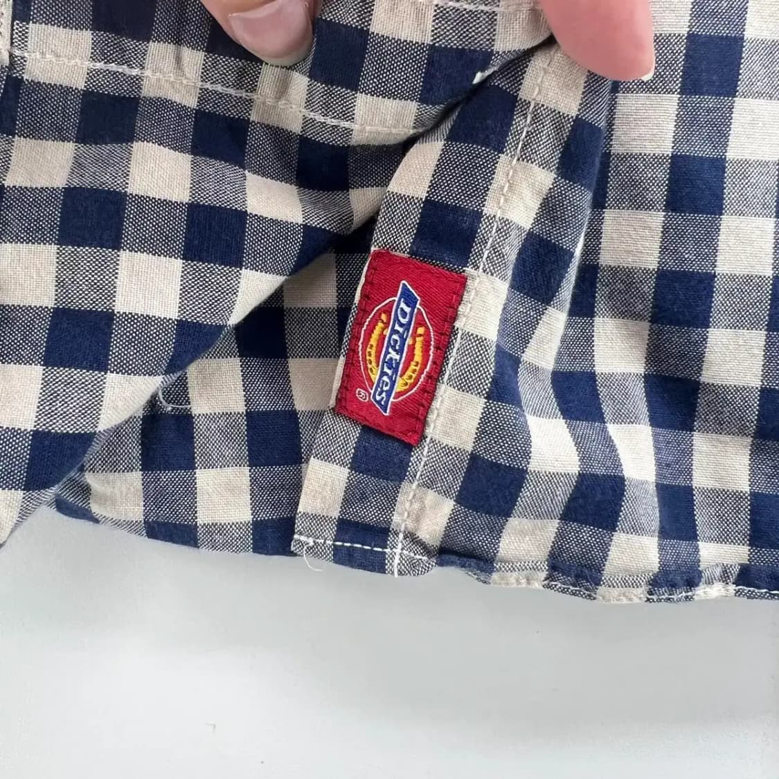 S 디키즈 여자 봄체크셔츠 빈티지 블랙 상품이미지4