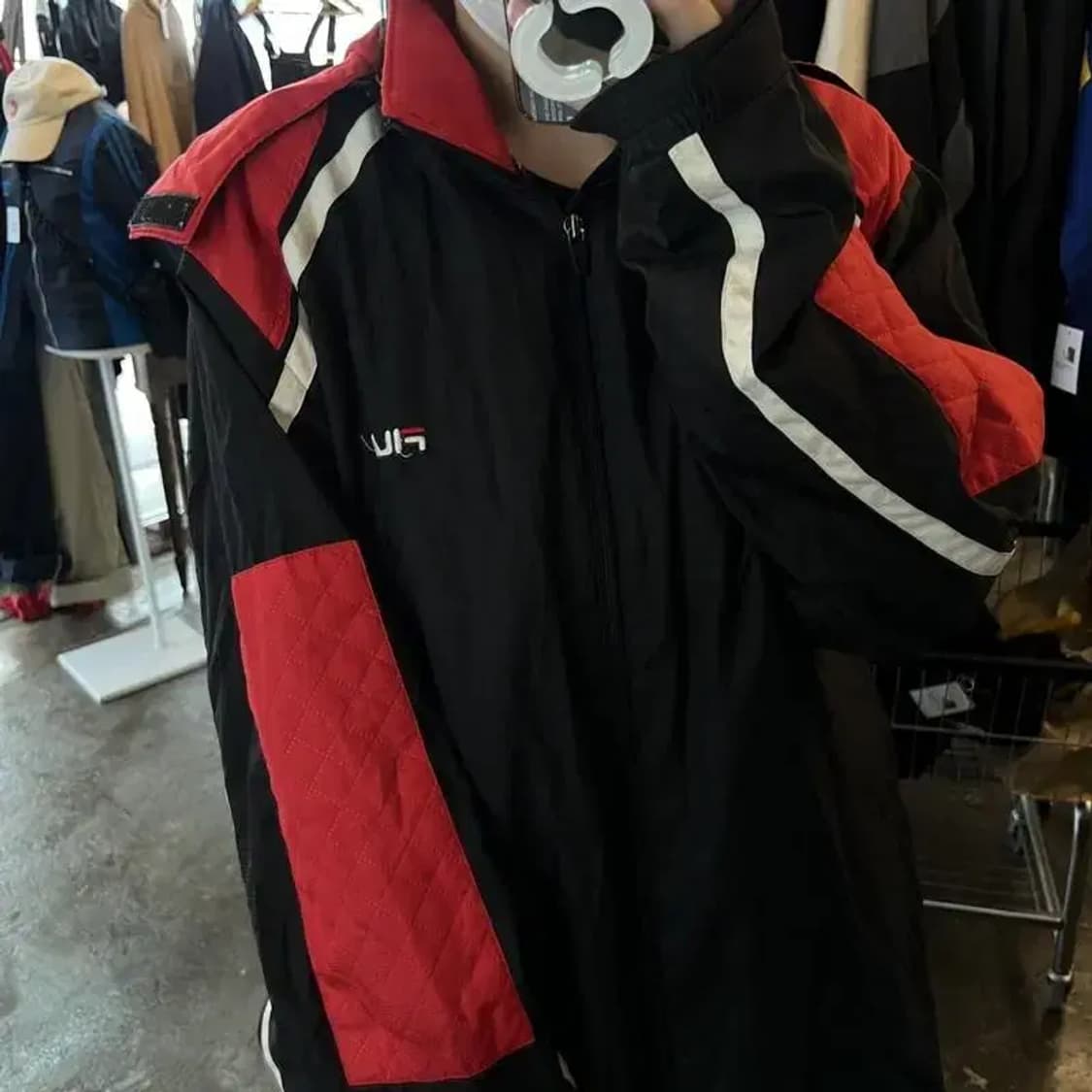 180 필라 올드스쿨 봄 롱 자켓 패딩다운자켓 블랙 빈티지 상품이미지3