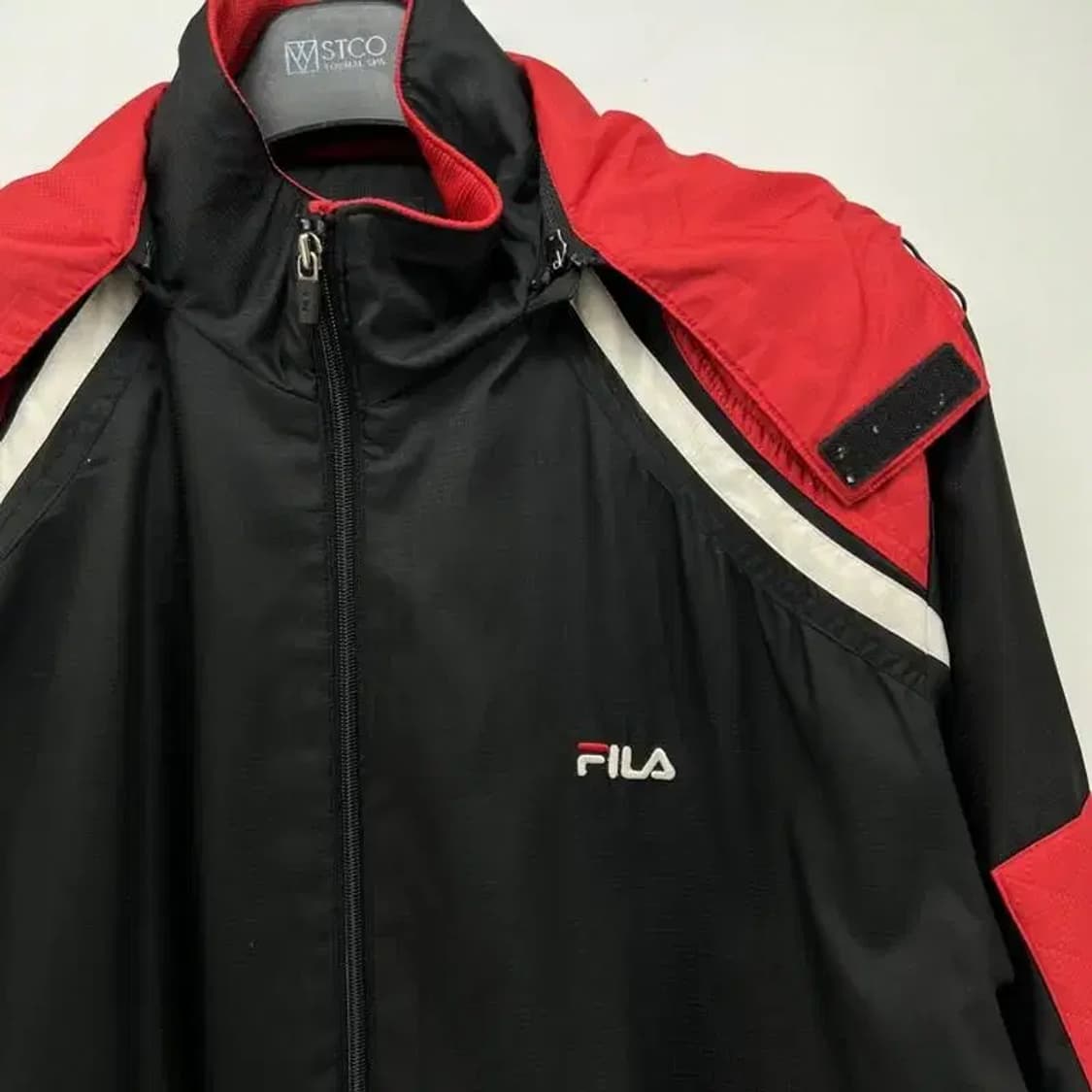 180 필라 올드스쿨 봄 롱 자켓 패딩다운자켓 블랙 빈티지 상품이미지5