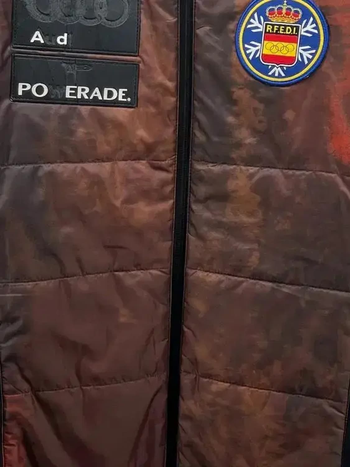 DESCENTE 프린팅 패딩  b그레이드 봄버 패딩자켓 상품이미지4