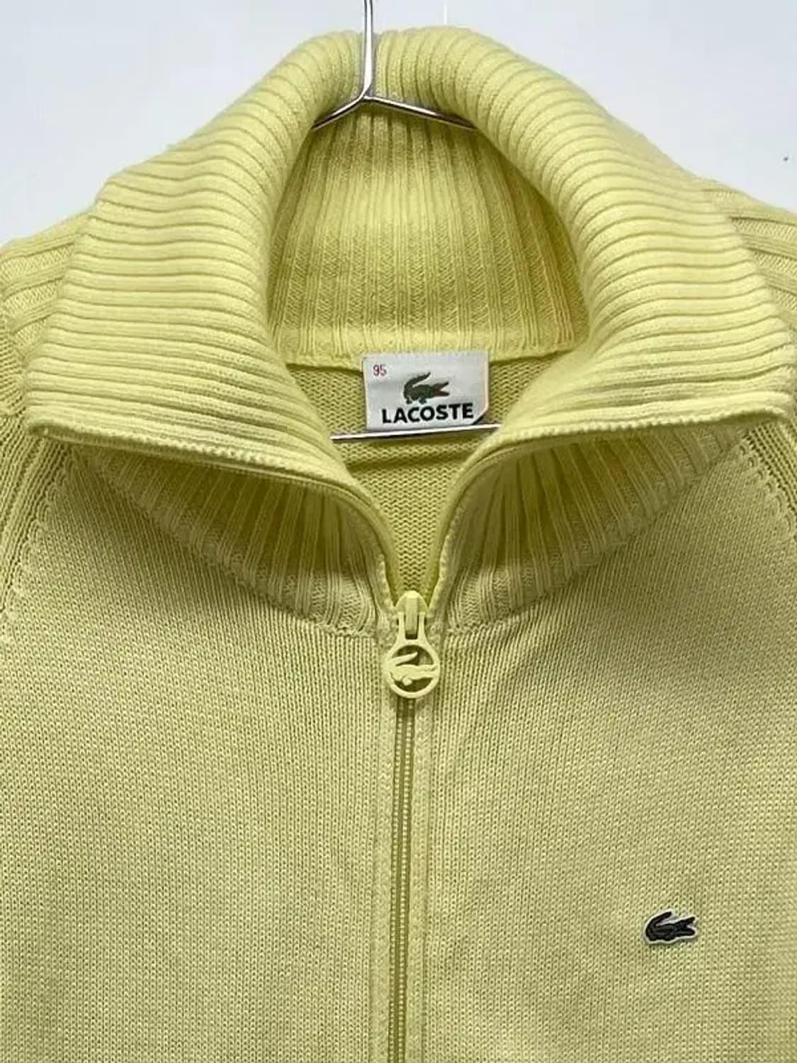라코스테 옐로우 노란집업 봄패션 나들이룩 빈티지 상품이미지4