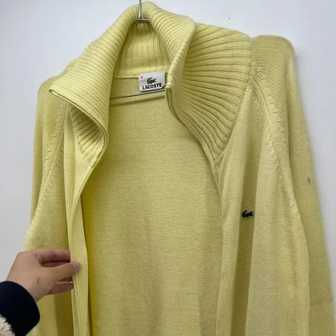 라코스테 옐로우 노란집업 봄패션 나들이룩 빈티지 상품이미지6