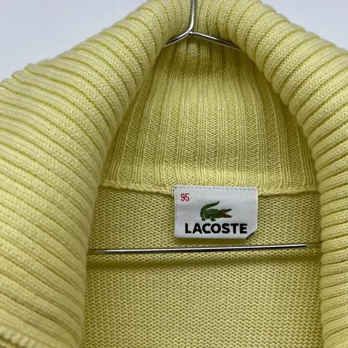 라코스테 옐로우 노란집업 봄패션 나들이룩 빈티지 상품이미지9