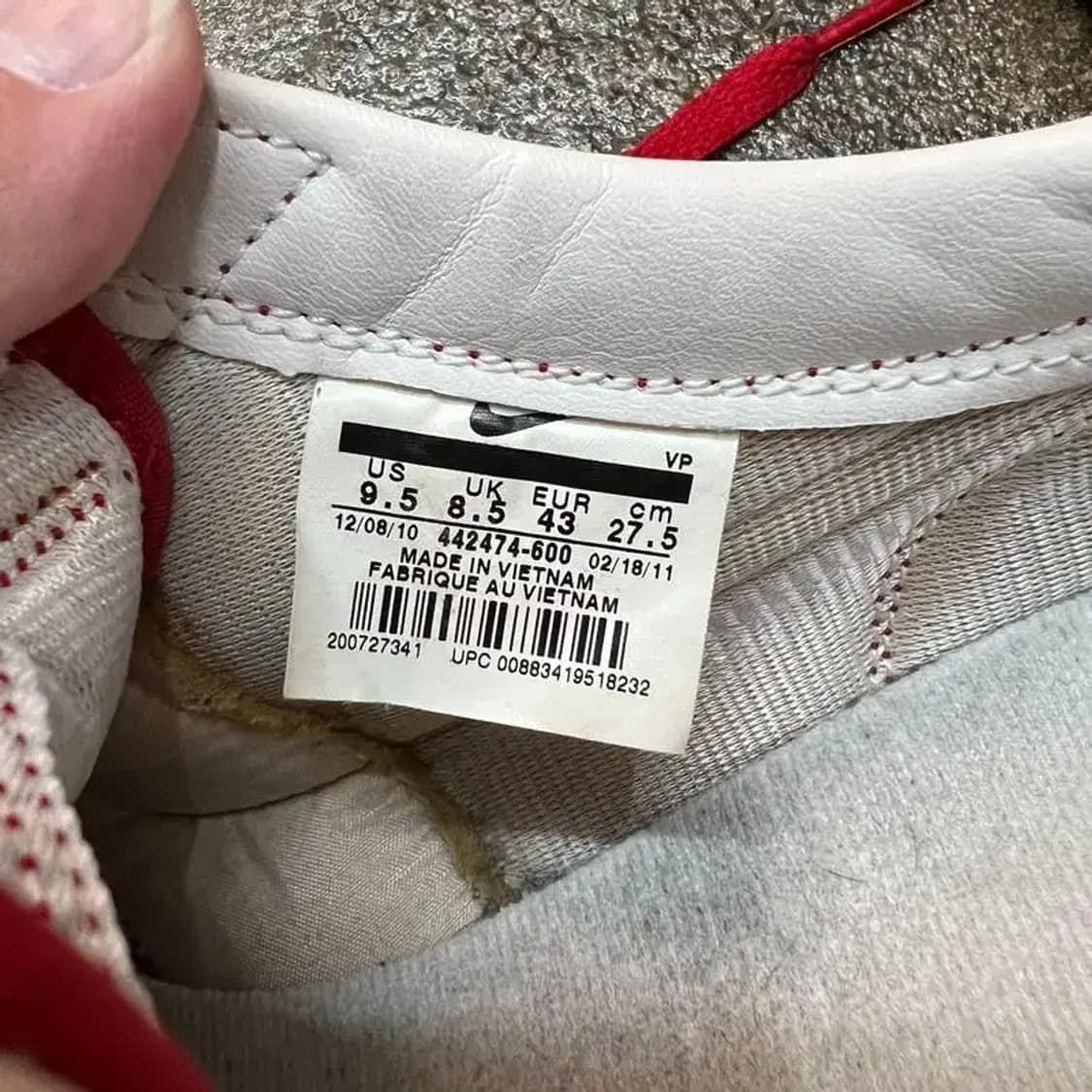 275 나이키 매치러너 레드 딥레드 상품이미지5