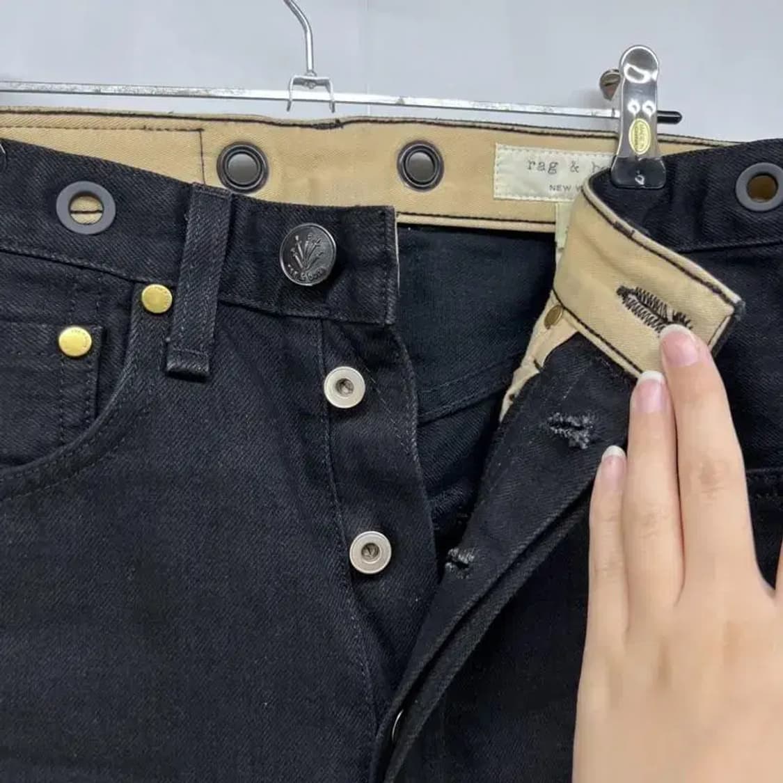 24사이즈 RAG&BONE 여자 흑청데님팬츠 청바지 상품이미지5