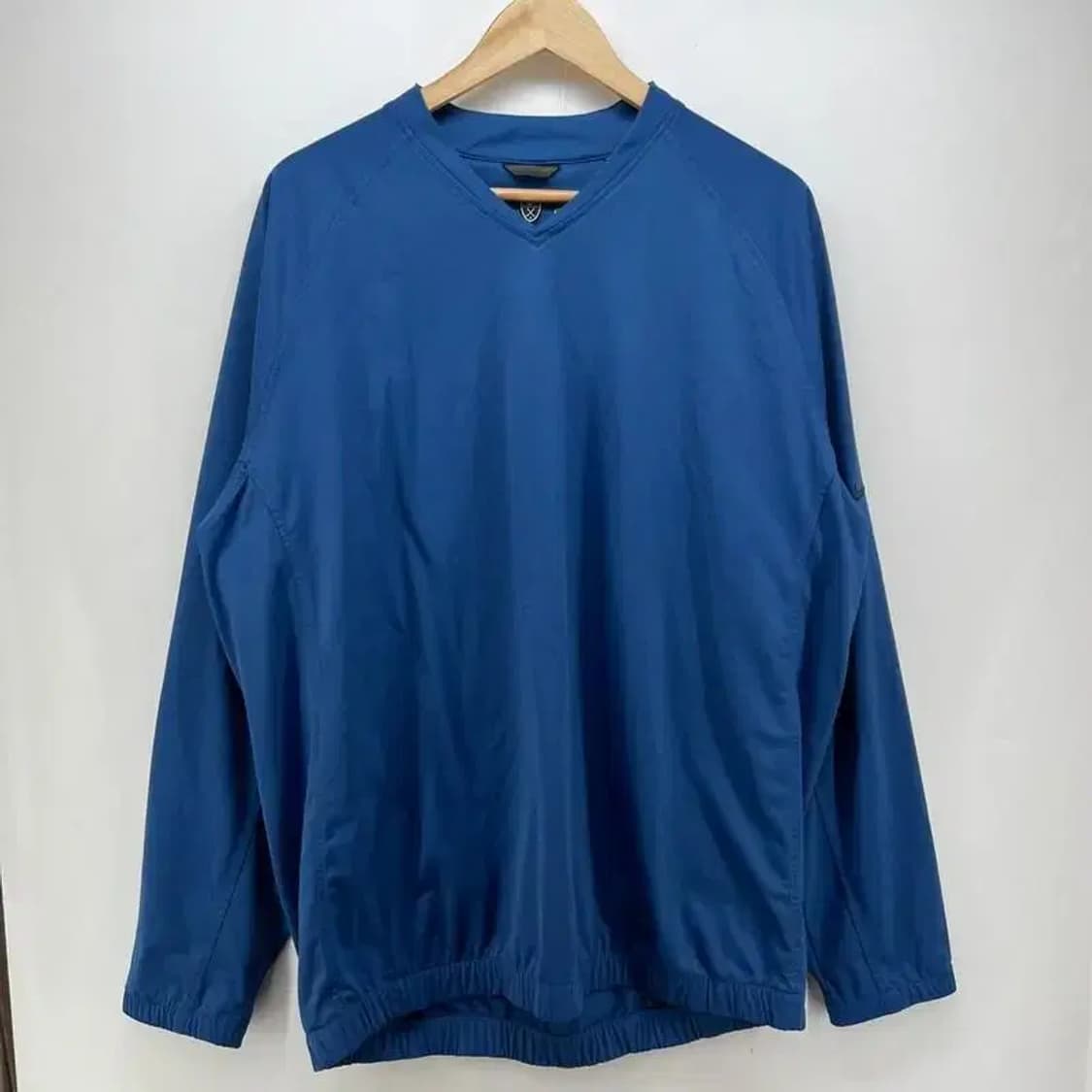 110 나이키골프웨어 브이넥 바람막이 웜업 블루 자켓 빈티지 상품이미지1
