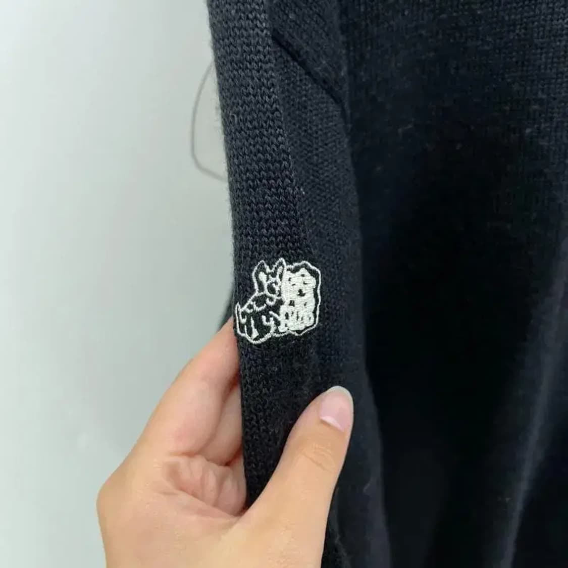 50 블랙앤화이트 올드스쿨 일본구제 골프니트웨어 상품이미지4