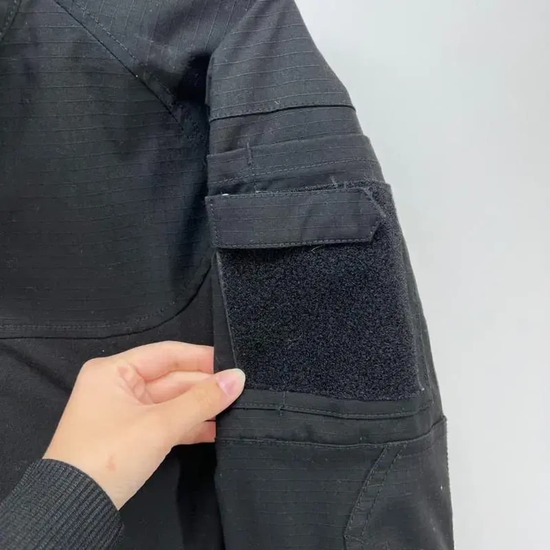 S cqr 패치 블랙 빈티지 셔츠 여자 남방 빈티지룩 상품이미지5