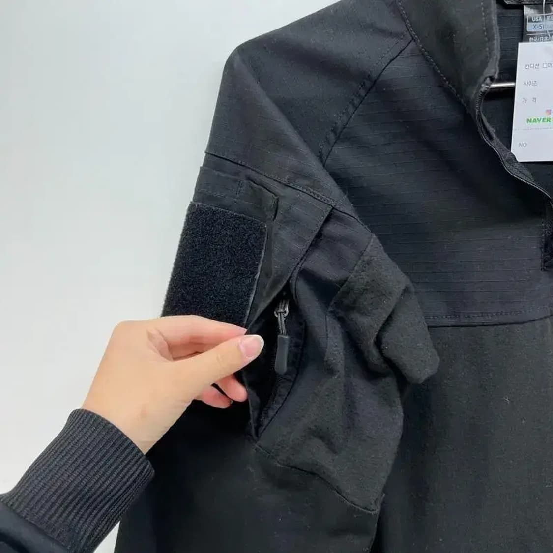 S cqr 패치 블랙 빈티지 셔츠 여자 남방 빈티지룩 상품이미지7