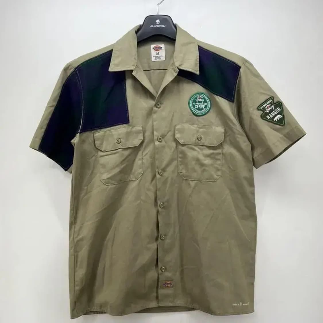 m 디키즈 패치워크 반팔 셔츠 빈티지 상품이미지1