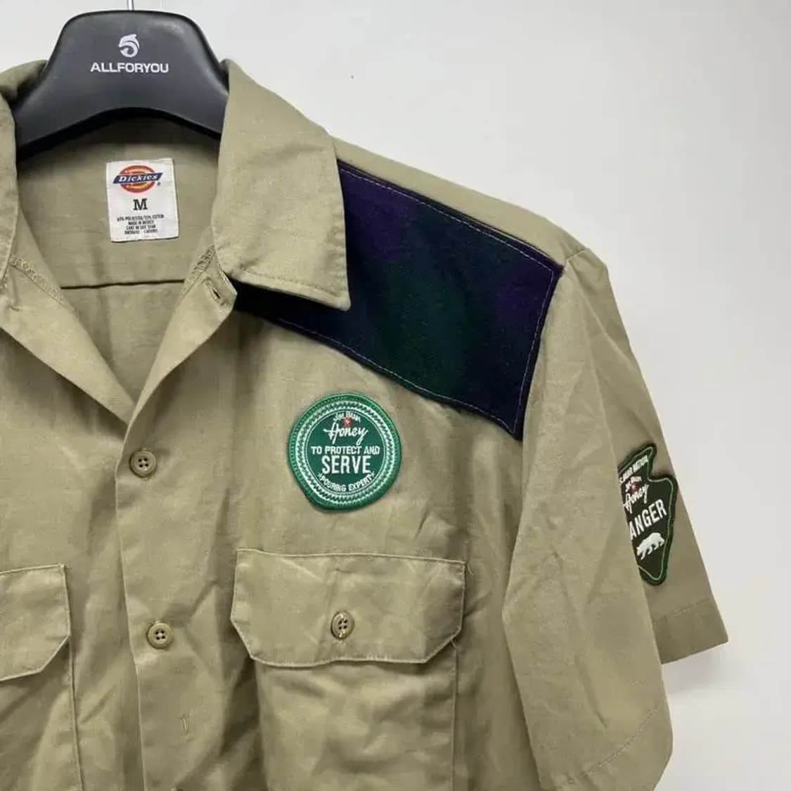 m 디키즈 패치워크 반팔 셔츠 빈티지 상품이미지9