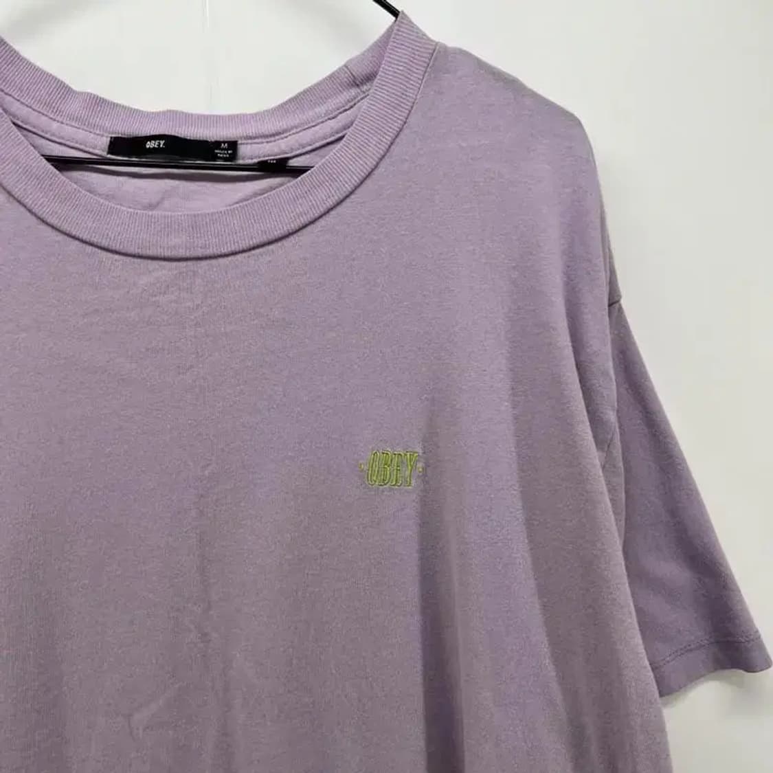 미디움 obay 오베이 로고 반팔티셔츠 라운드 빈티지 상품이미지3