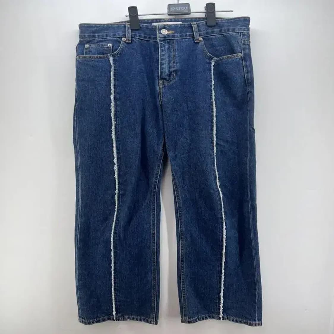 32 Lit 리트 와이드진 라인컷 데님팬츠 포인트룩 상품이미지1