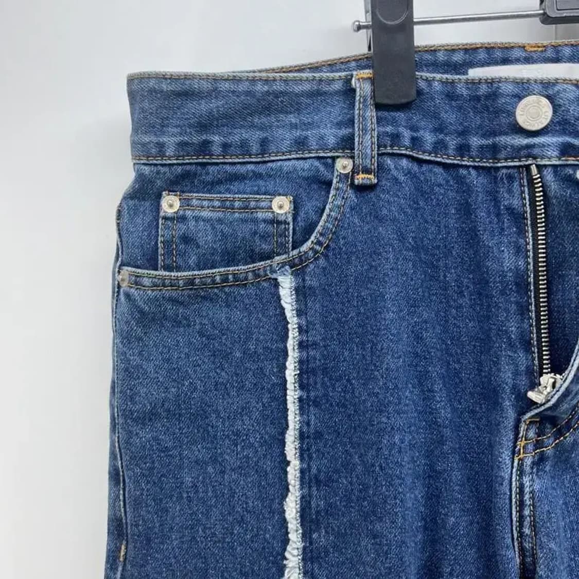 32 Lit 리트 와이드진 라인컷 데님팬츠 포인트룩 상품이미지3