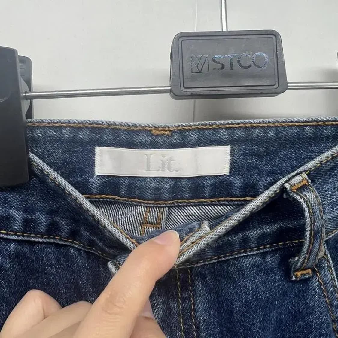 32 Lit 리트 와이드진 라인컷 데님팬츠 포인트룩 상품이미지6