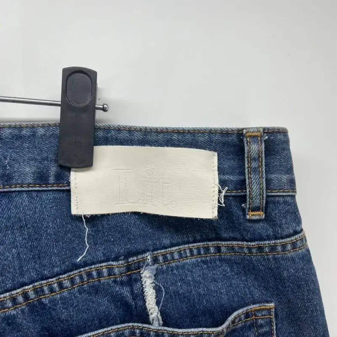 32 Lit 리트 와이드진 라인컷 데님팬츠 포인트룩 상품이미지8