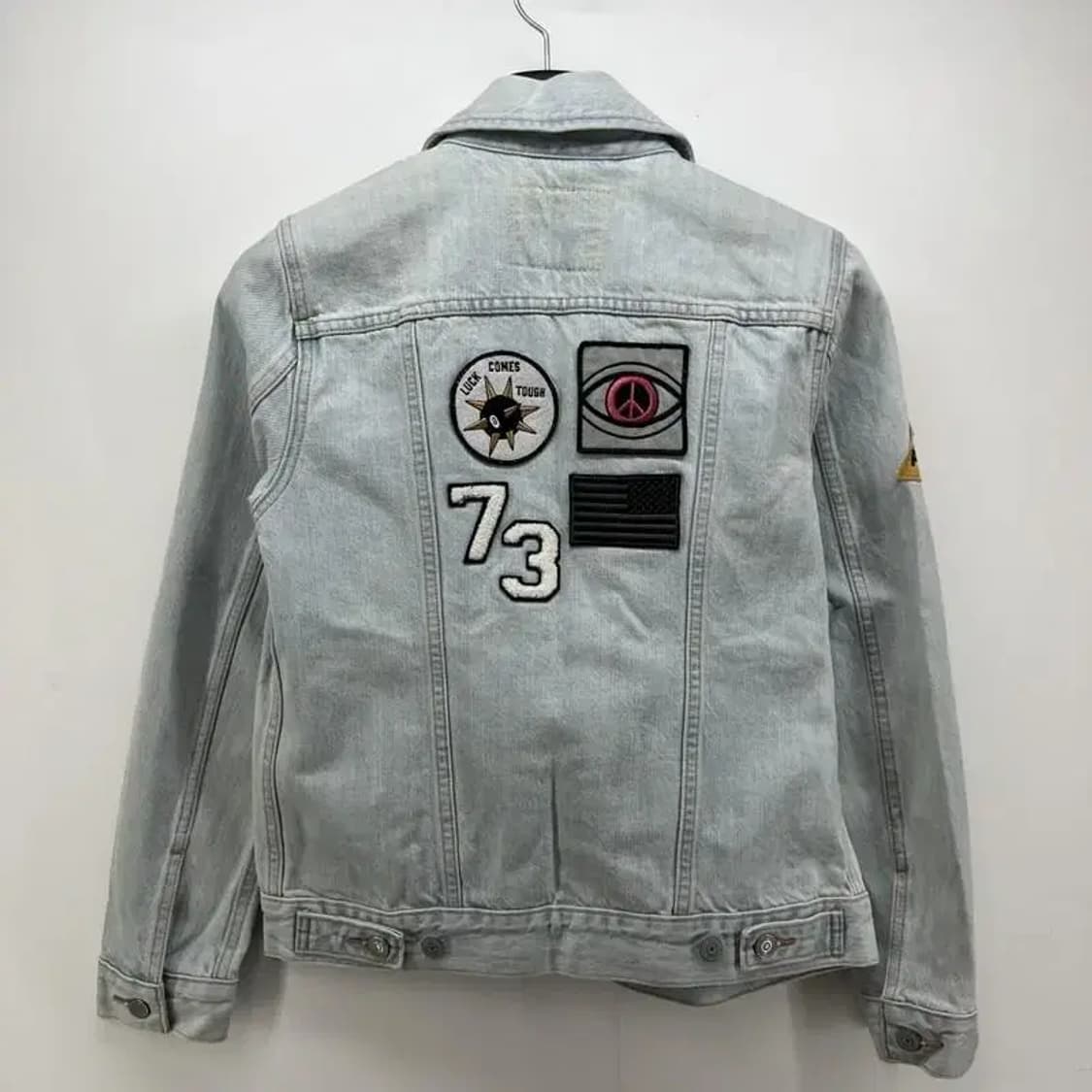 xs 리바이스 여자 포켓 패치 청자켓 빈티지룩 y2k 상품이미지2