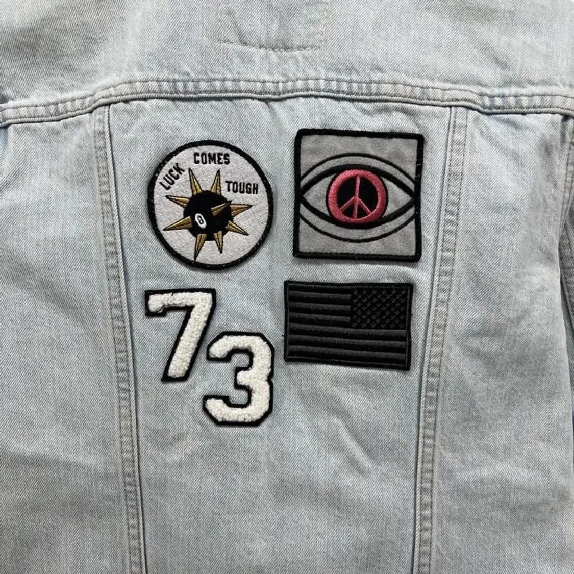 xs 리바이스 여자 포켓 패치 청자켓 빈티지룩 y2k 상품이미지7