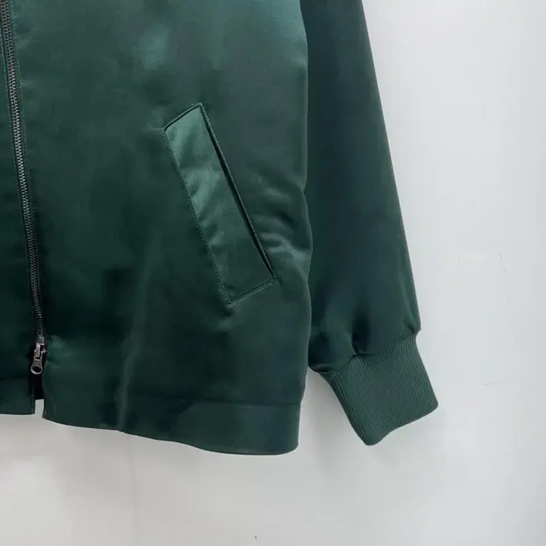 스몰 MTWTFSS WEEKDAY 그린 혼방자켓 빈티지 오버핏 상품이미지5