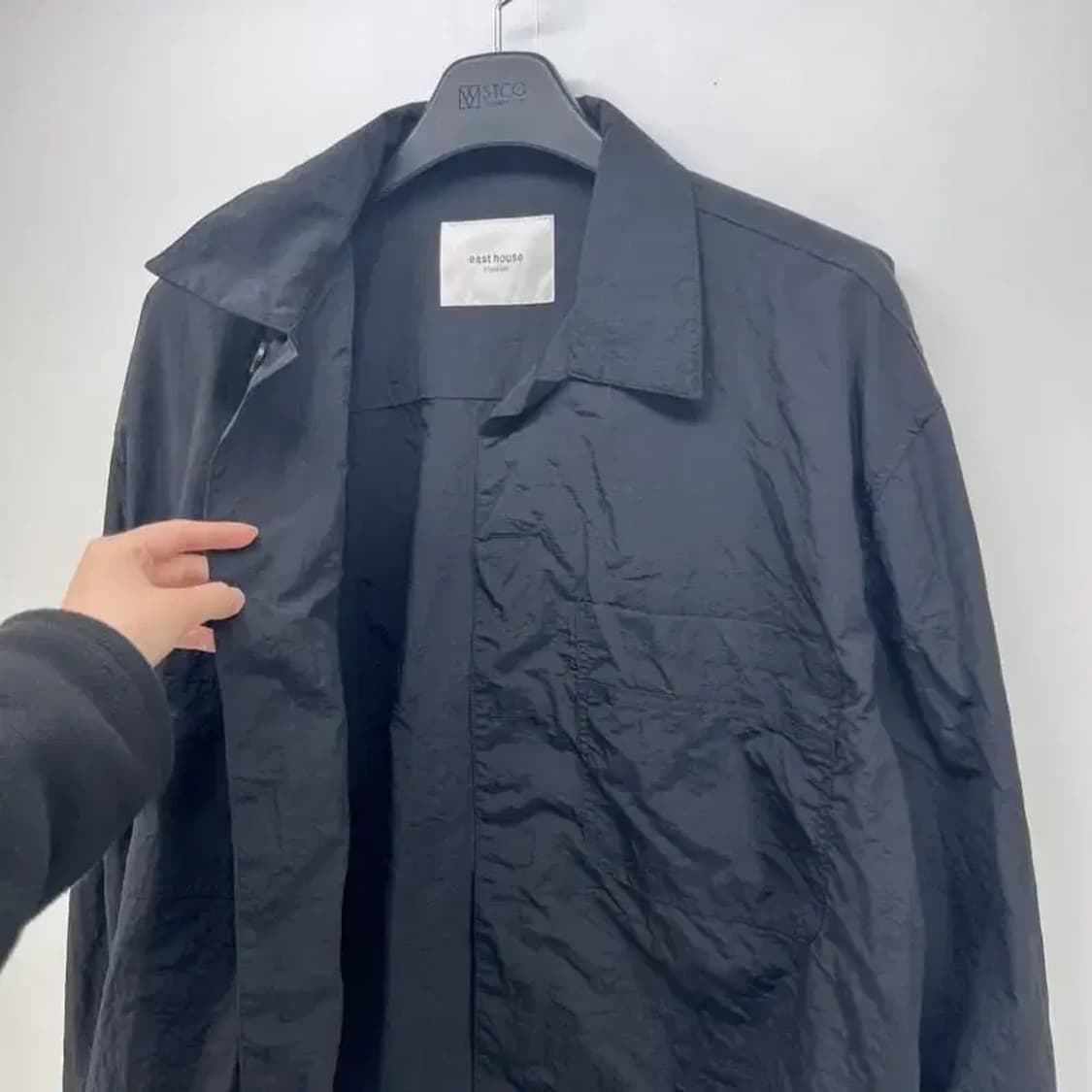 프리사이즈 남여공용 east house 나일론 셔츠 자켓 봄버 상품이미지2