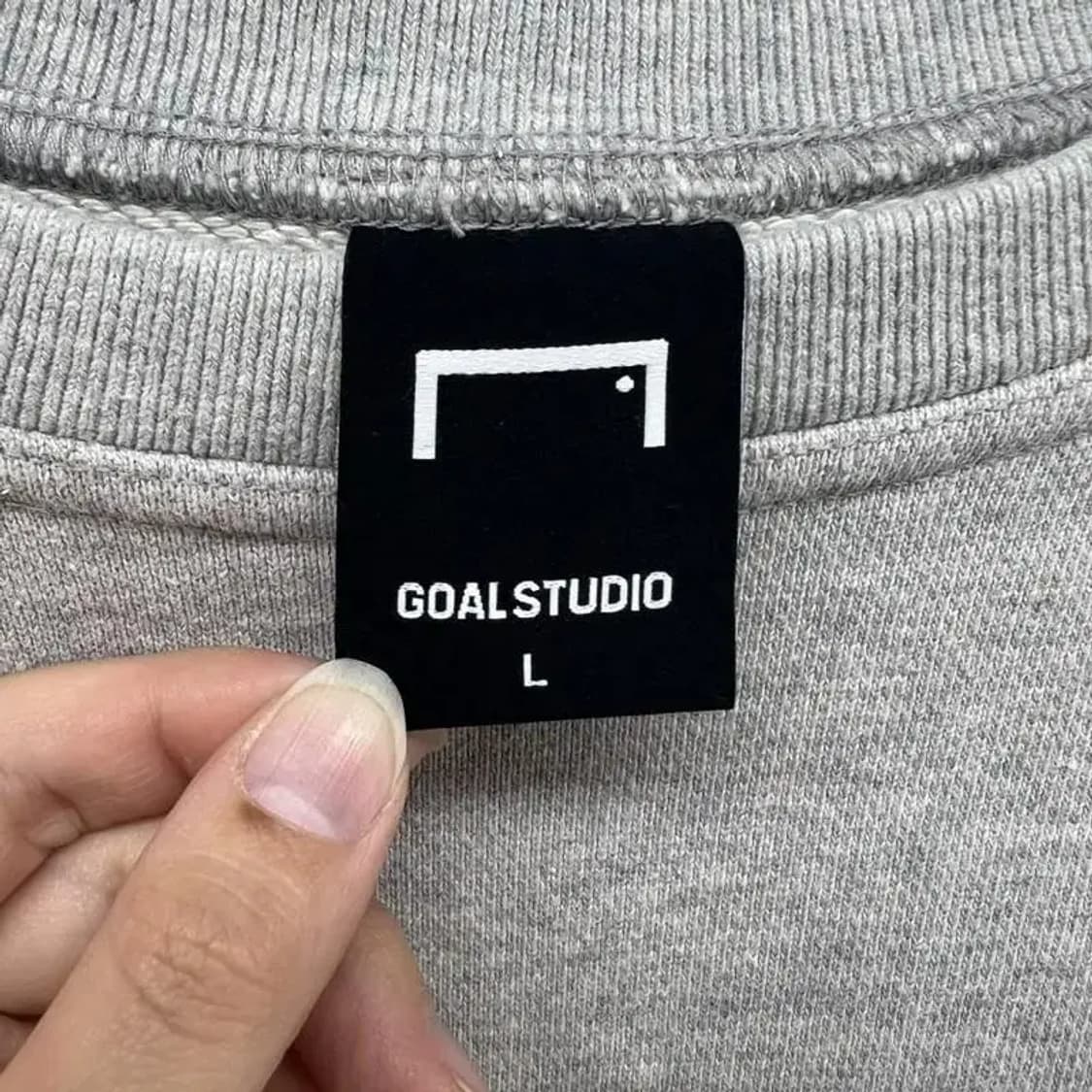 라지 GOALSTUDIO 프린팅 맨투맨 그레이맨투맨 상품이미지7