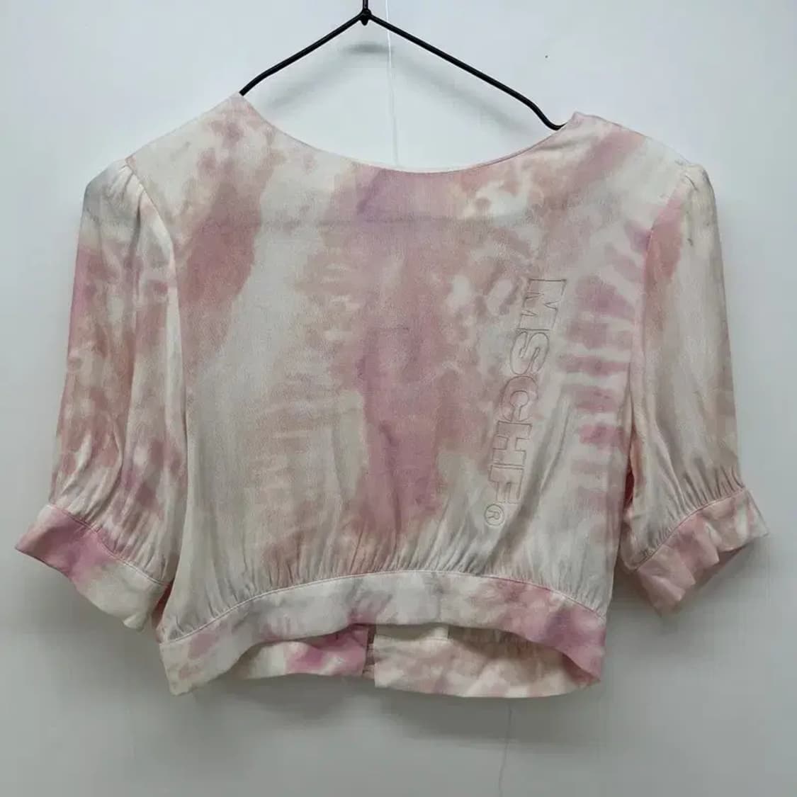 프리 미스치프 크롭 플라워 여자 가디건 티셔츠 상품이미지2