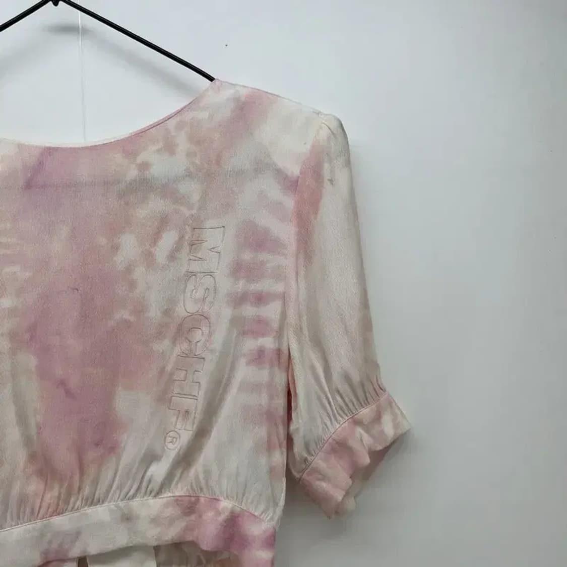 프리 미스치프 크롭 플라워 여자 가디건 티셔츠 상품이미지3