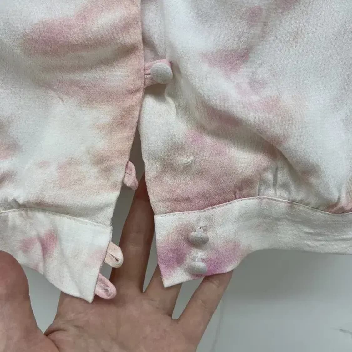 프리 미스치프 크롭 플라워 여자 가디건 티셔츠 상품이미지4