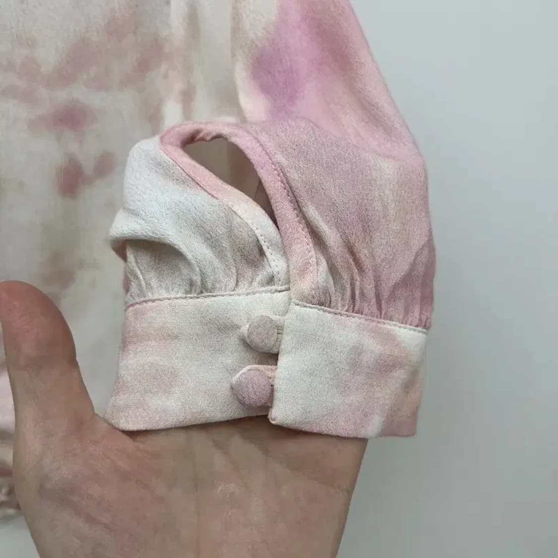 프리 미스치프 크롭 플라워 여자 가디건 티셔츠 상품이미지5