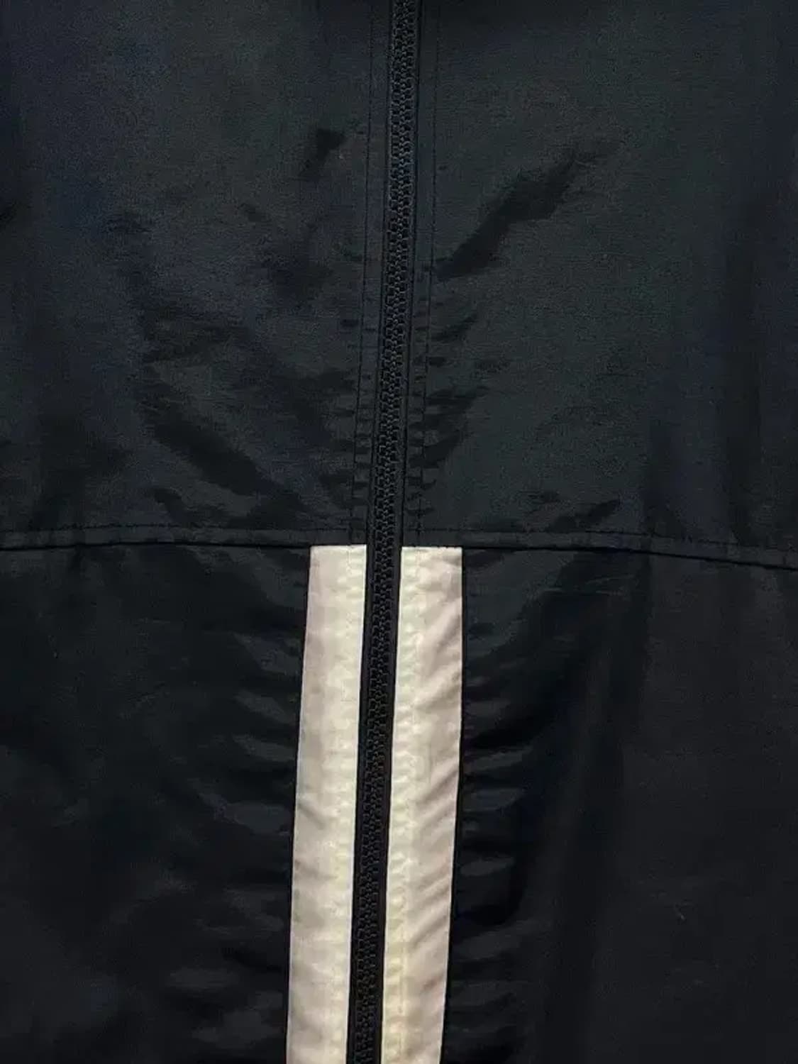 xl 콰이어티스트 배색 로고 바람막이 점퍼 봄버 자켓 빈티지 블랙 상품이미지4