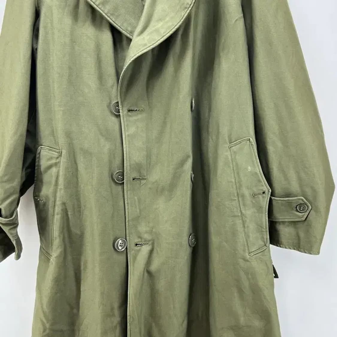 일본 빈티지 군파카 야상 군용 트렌치 스몰 레귤러 small 오버핏 상품이미지5