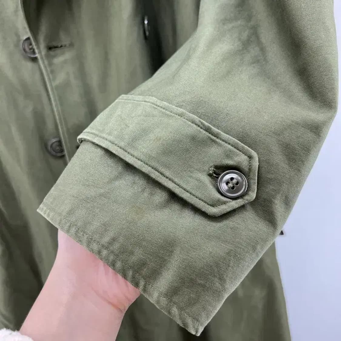 일본 빈티지 군파카 야상 군용 트렌치 스몰 레귤러 small 오버핏 상품이미지6