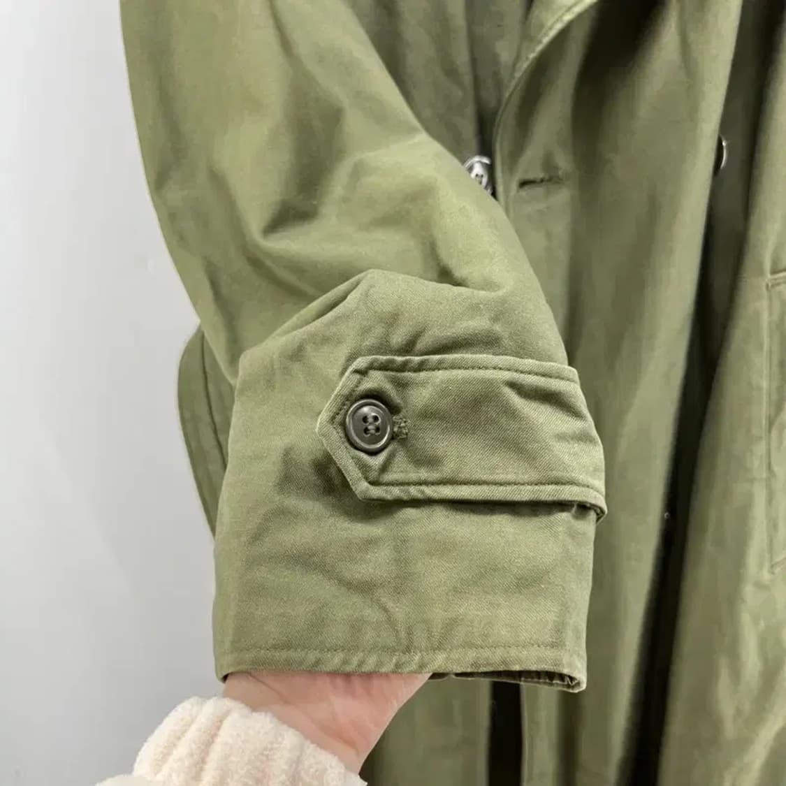 일본 빈티지 군파카 야상 군용 트렌치 스몰 레귤러 small 오버핏 상품이미지8