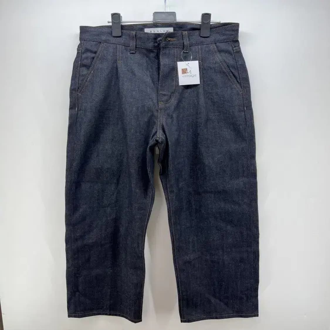 28 비슬로우 스탠다드 여자 와이드핏 생지데님 청바지 상품이미지1