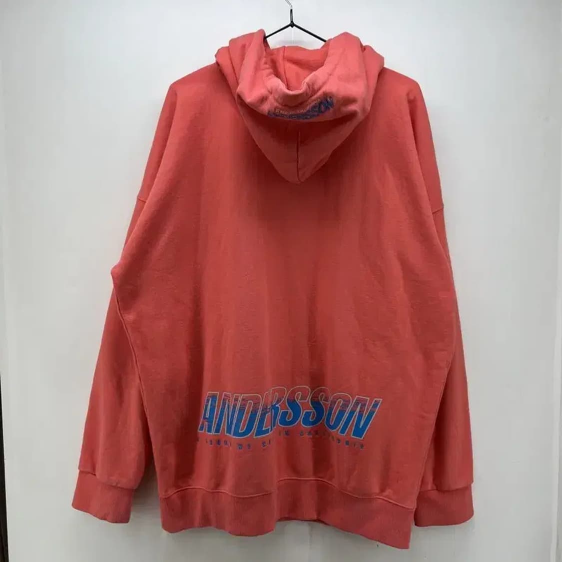 xl 17ss 앤더슨벨 오버핏 로고 후드티셔츠 상품이미지2