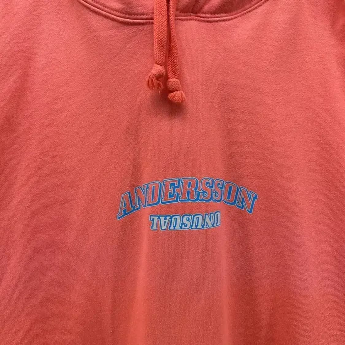 xl 17ss 앤더슨벨 오버핏 로고 후드티셔츠 상품이미지3