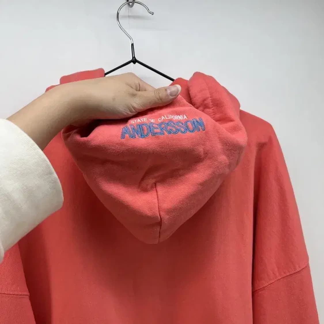 xl 17ss 앤더슨벨 오버핏 로고 후드티셔츠 상품이미지6